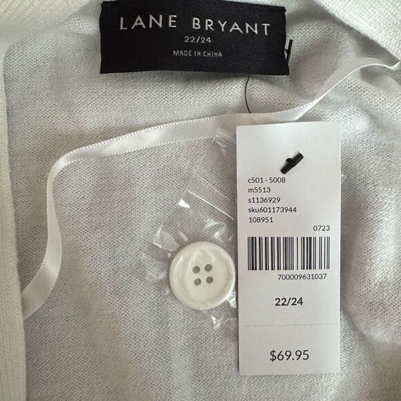 Lane Bryant Striped Campus Cardigan / SZ: 22-24 / NWT - Picture 6 of 7